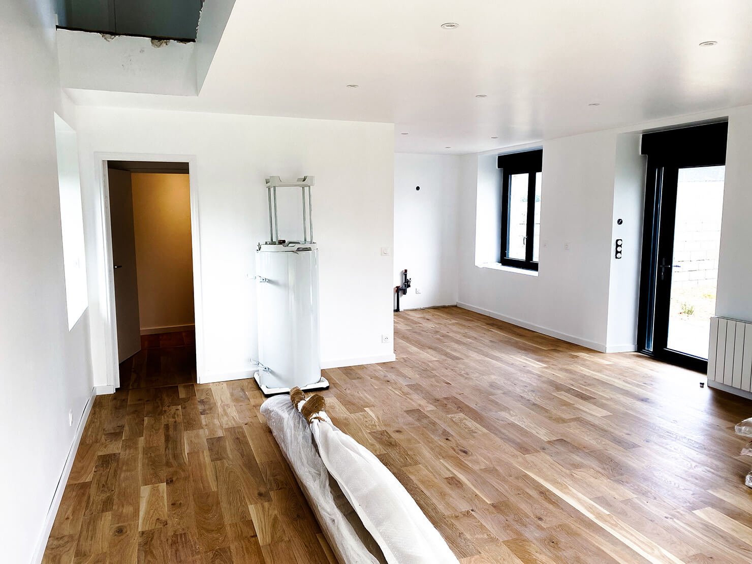 Pose de parquet_séjour_guingamp_BLR-Agencement